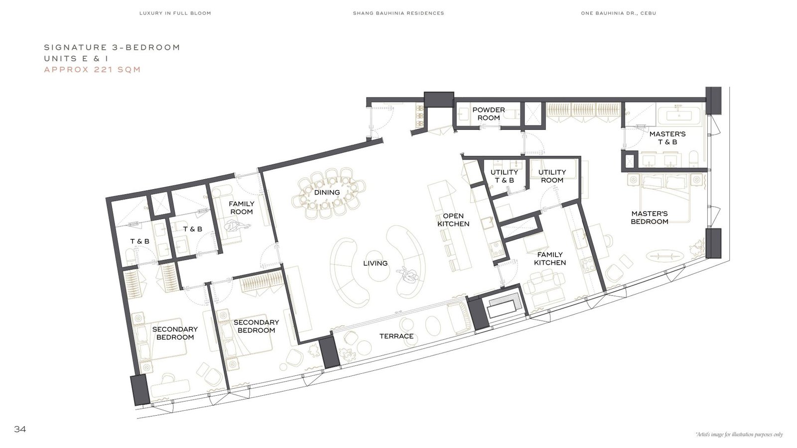 SBR Signature - 3Bedroom 221 sqm